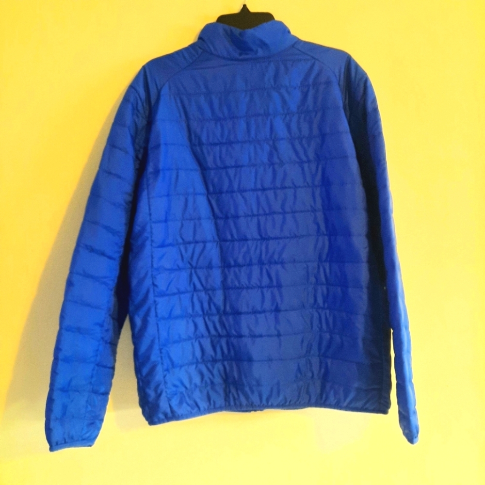 Mens Blue Puffer Jacket Size Large - Picture 2 of 12